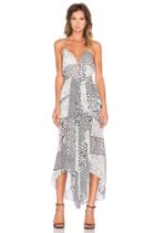 Tribus Waterfall Midi Dress