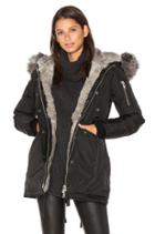 Melrose Asiatic Rabbit And Silver Fox Fur Jacket