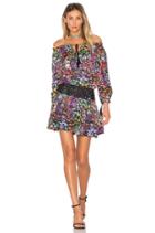 Ethel Printed Off Shoulder Mini Dress