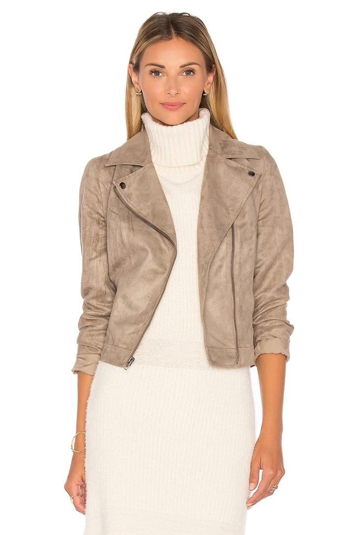 Jack By Bb Dakota Marilou Faux Suede Moto Jacket