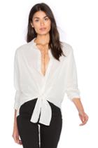 Tie Front Button Up