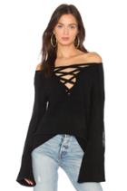 Candela Lace Up Sweater