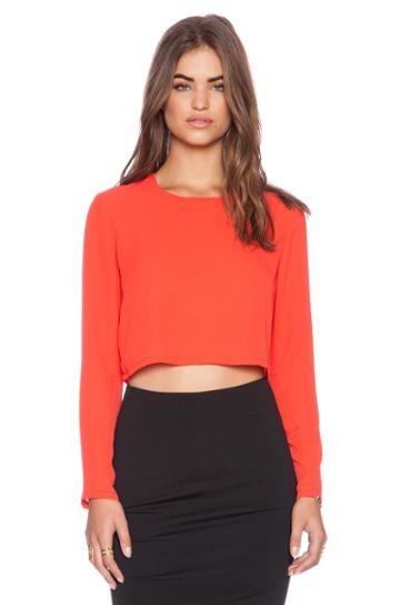 Ella Cropped Long Sleeve Top