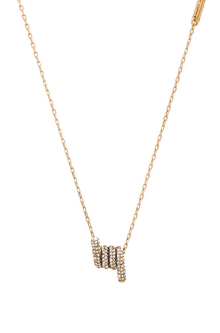 Pave Twisted Pendant Necklace