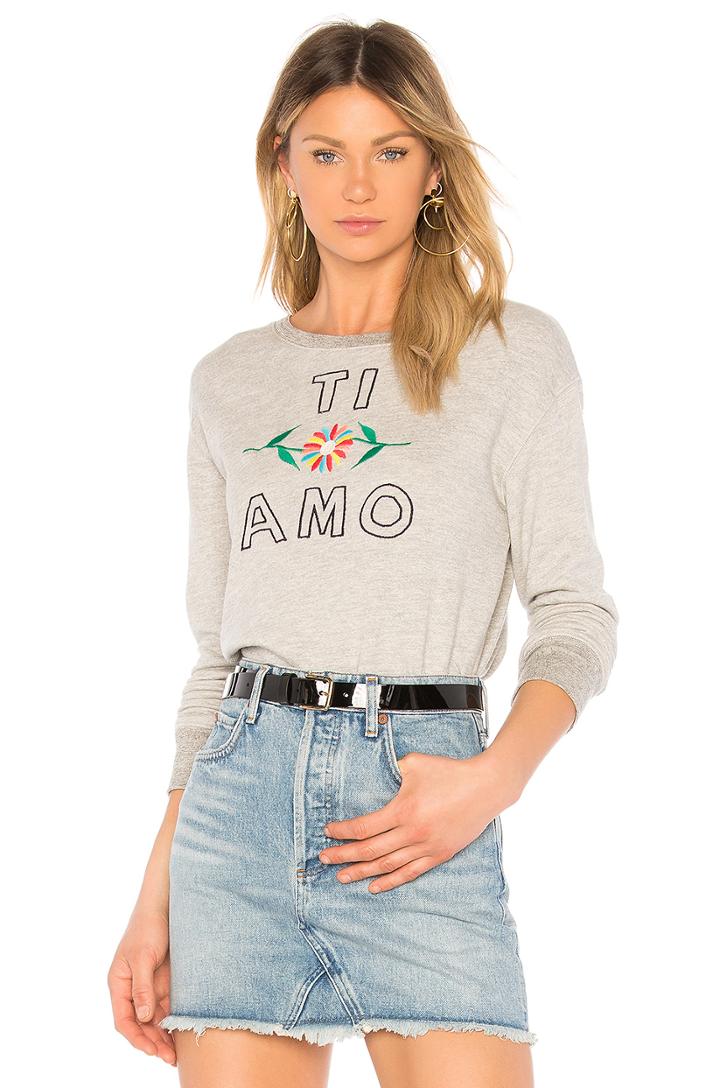 Ti Amo Crew Neck Pullover