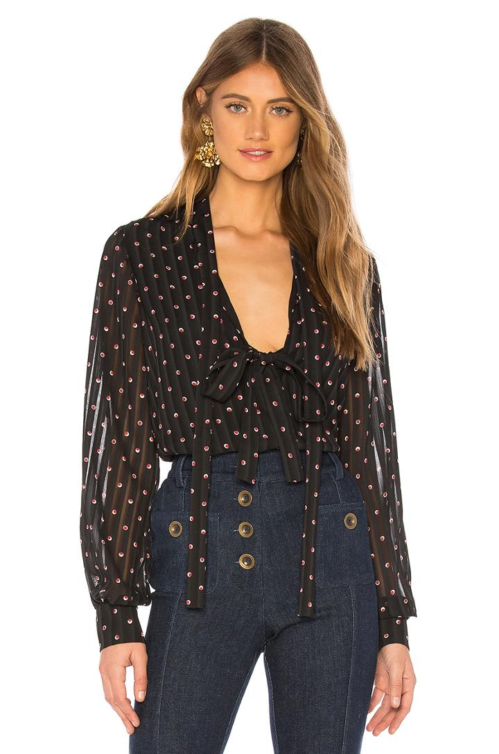 Novak Tie Neck Blouse