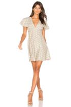 Olive Splot Cape Dress