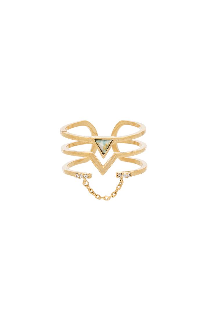 Astrid Tri V Ring
