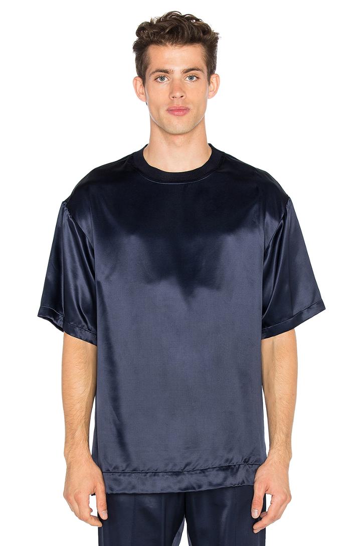 Silky Flannel Oversize Tee