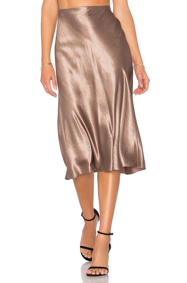 Satin Flare Skirt