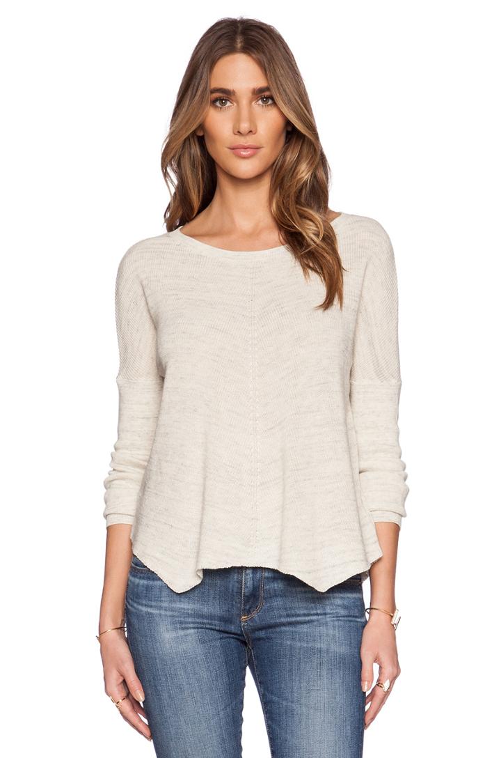 Chevron Knit Crew Neck Sweater