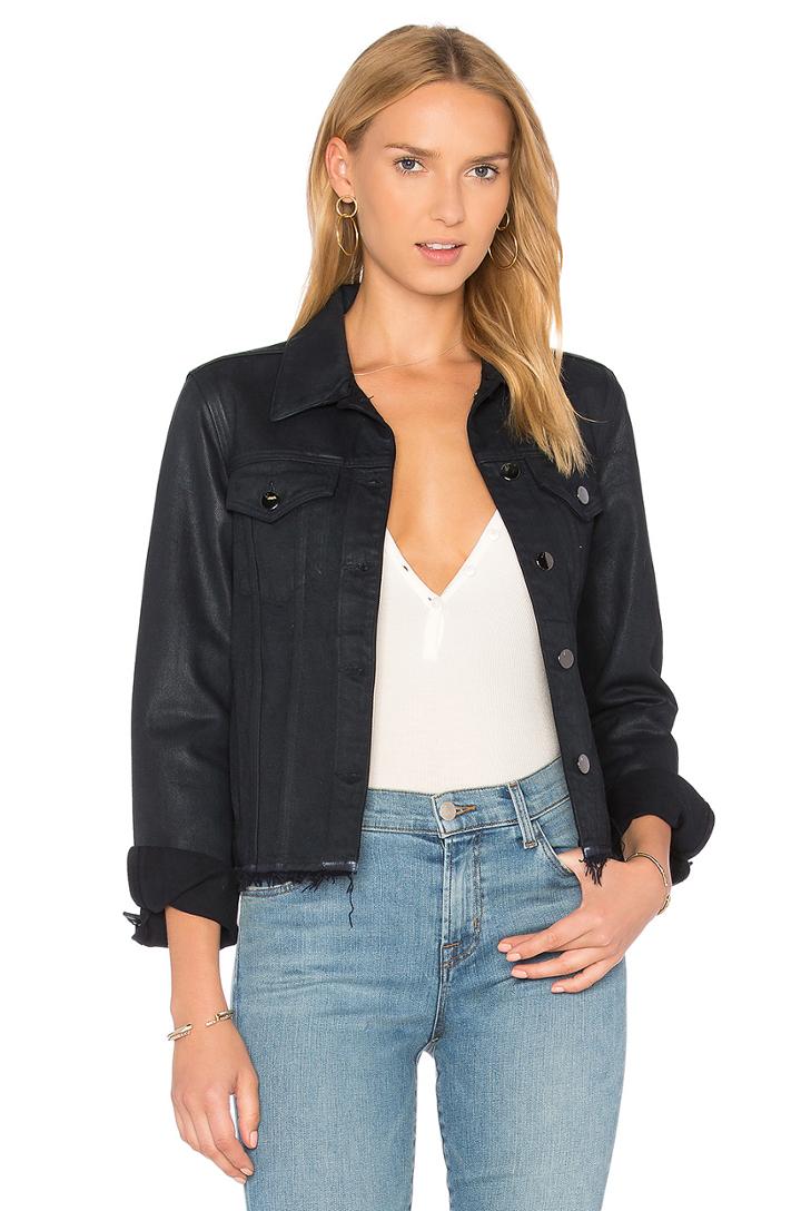 Slim Frayed Jacket
