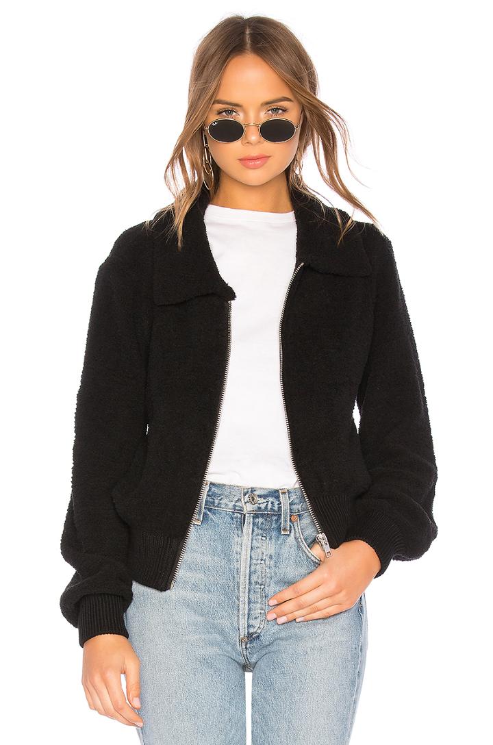 Boucle Bomber Jacket