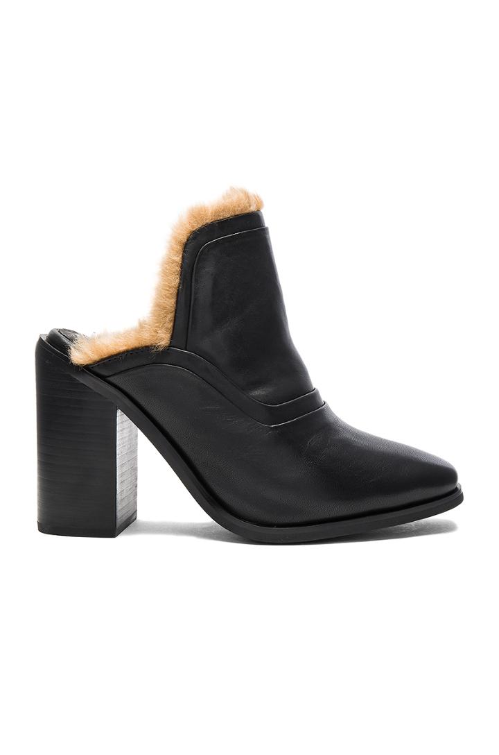 Fever Mule With Faux Fur Lining