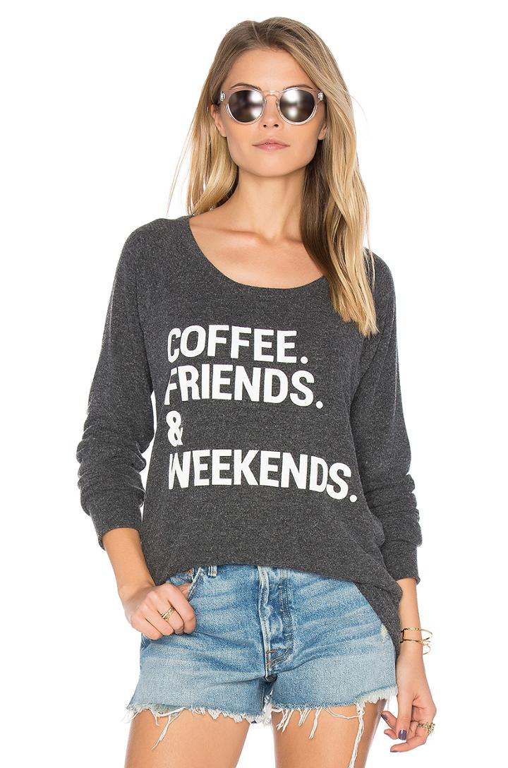 Coffee Friends & Weekends Pullover
