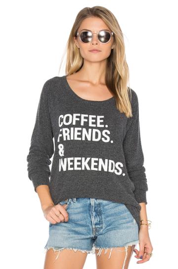 Coffee Friends & Weekends Pullover