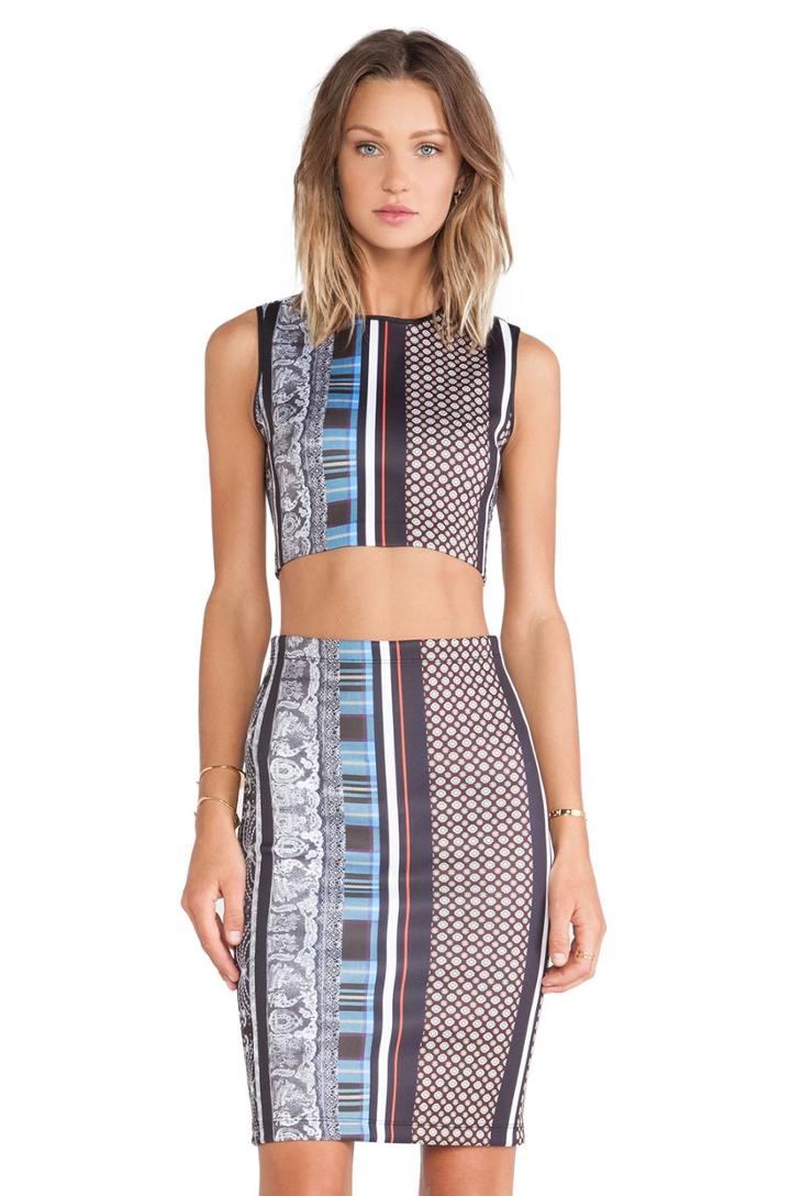 Library Stripe Neoprene Top