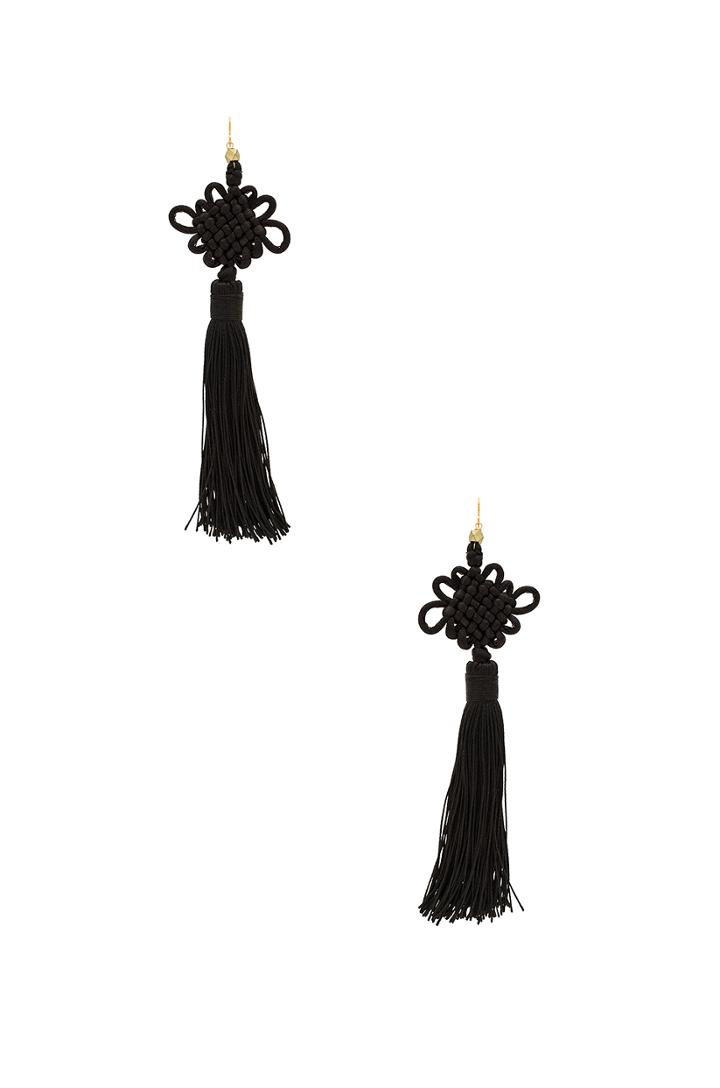 The Chinese Good Luck Tassel Earrings