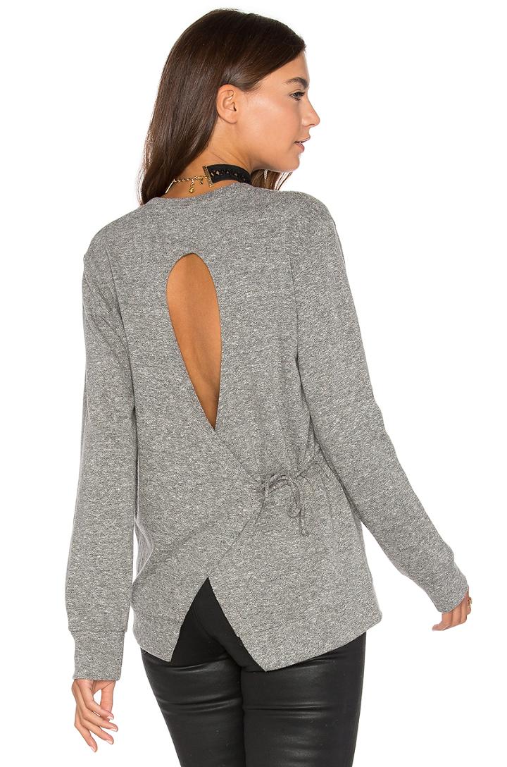 Tie Back Sweatshirt
