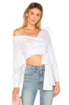 Cotton Poplin Wrap Top