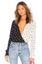 Cori Half And Half Wrap Blouse