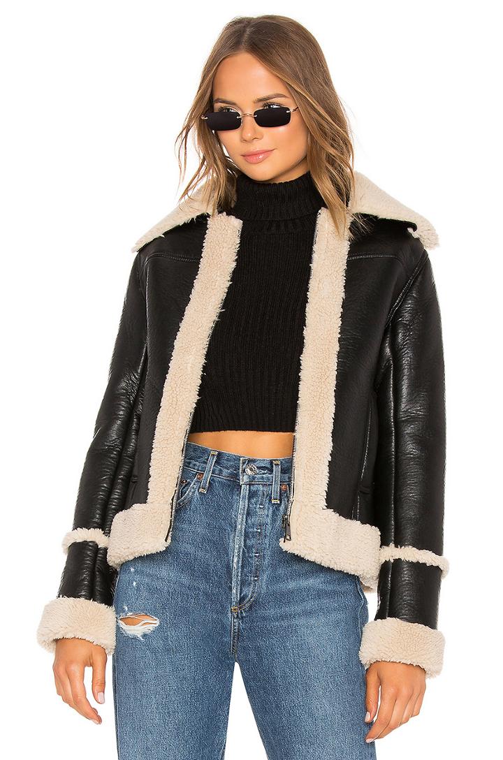 The Boxy Zip Moto Faux Leather Jacket