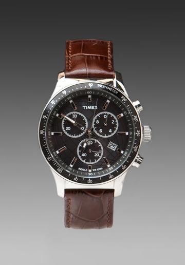Timex Chronograph In Brown
