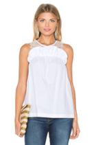 Mercer Cotton & Lace Shell Top