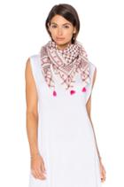 Embroidered Jacquard Scarf