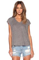 Twist Jersey Sleeveless Cropped V