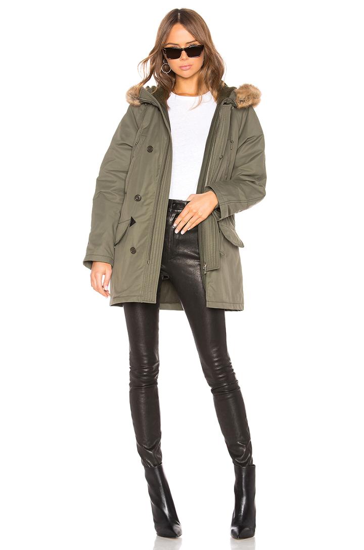 Parka Faux Fur Trim Extreme Jacket