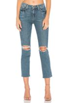 Jacqueline Straight Fray Hem