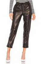 Pull On Leather Trouser Pant