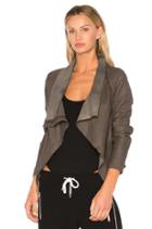 Zipper Drape Front Jacket