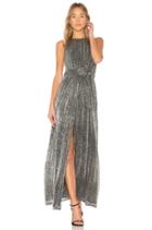 High Neck Metallic Dress