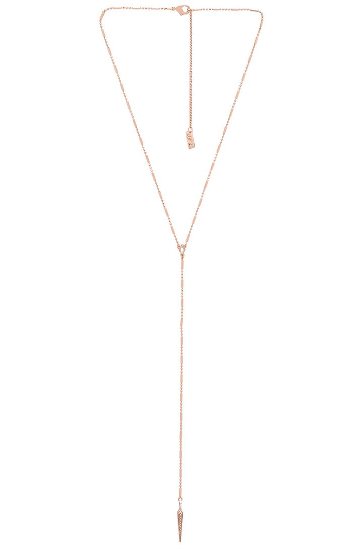 Pave Crescent Lariat
