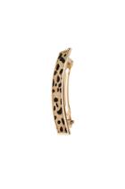 Hair Calf Inlay Rectangle Barrette
