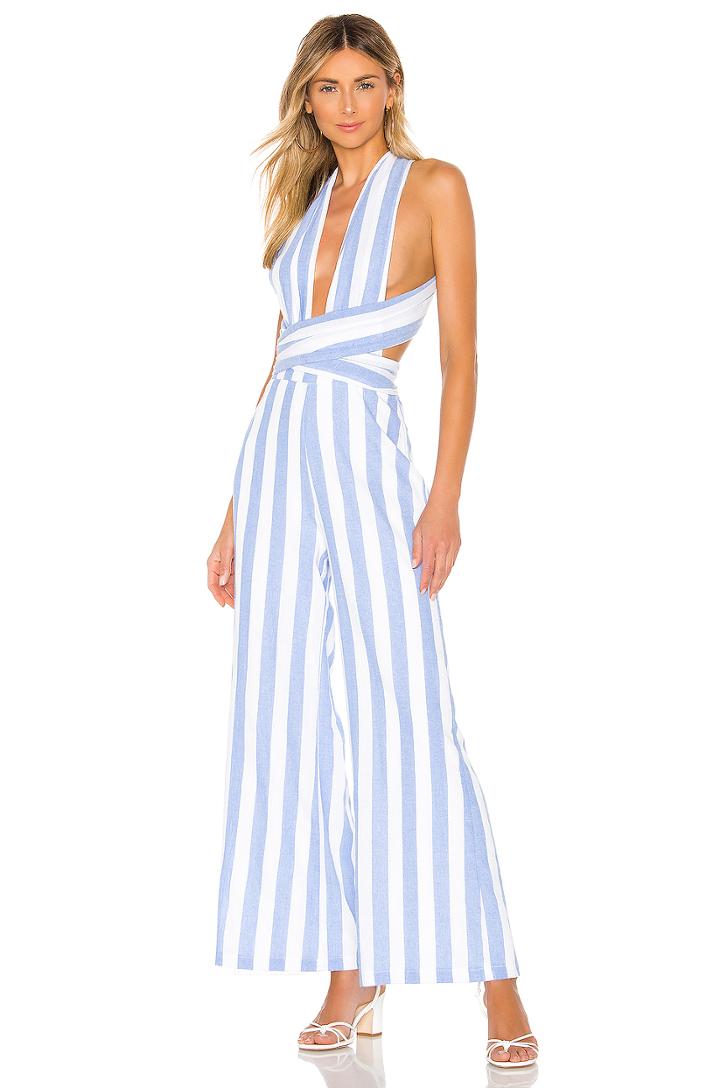 Kia Striped Jumpsuit