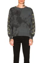 Tie-dye Sleeve Skull Fleece