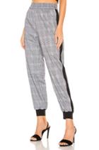 Black Menswear Plaid Jogger