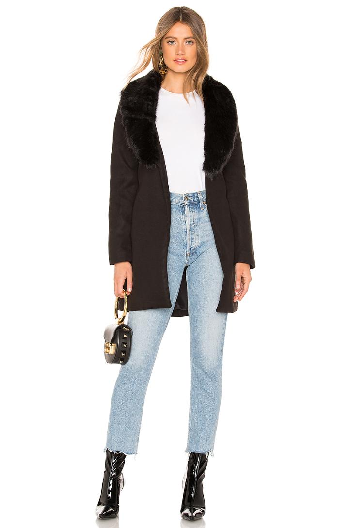 Natasha Fur Trench Coat