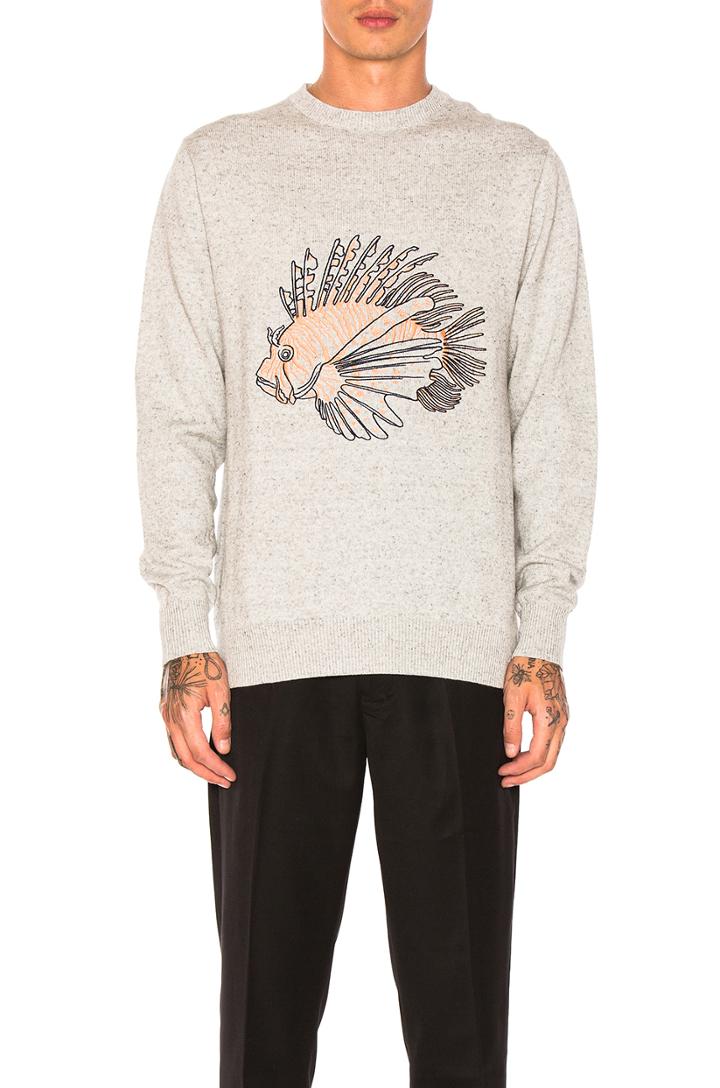 Lion Fish Knit Pullover