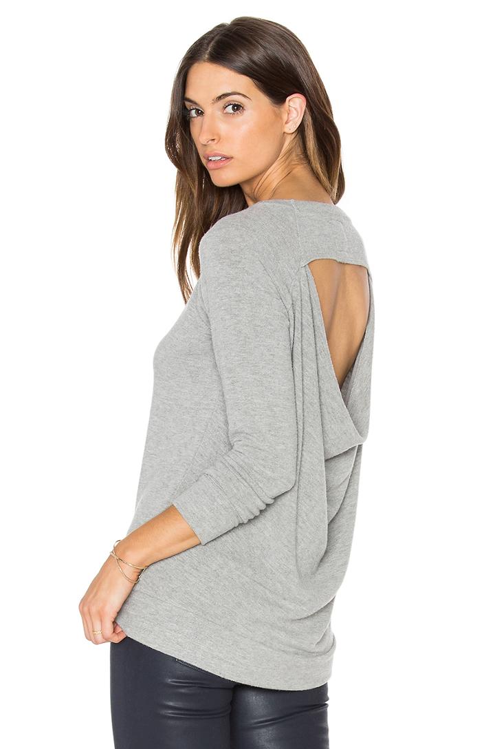 Open Back Drape Back Top