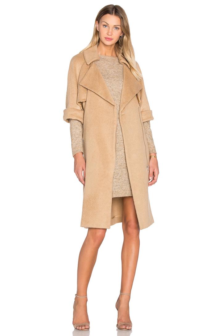 Short Sleeve Flap Coat