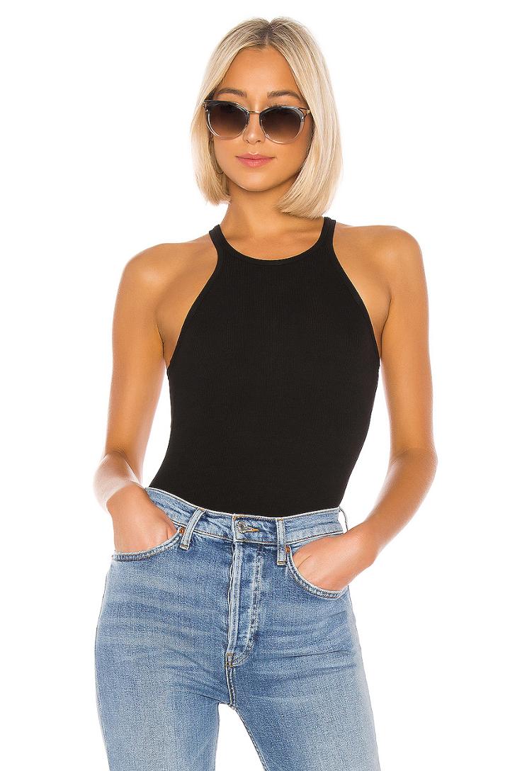 Silk Rib Reverse Racer Tank