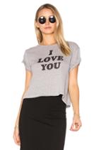Brothers 'i Love You Sometimes' Cropped Tee