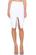 Front Slit Midi Skirt
