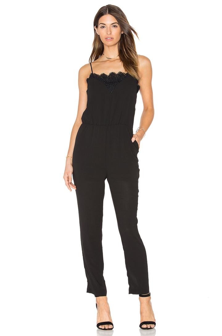 Alina Lace Trimmed Jumpsuit