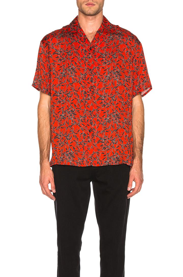 Viscose Camp Collar Shirt