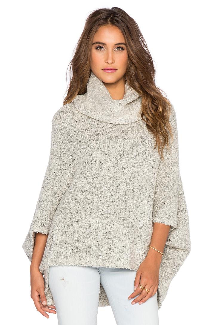 Aubree Cowl Neck Poncho